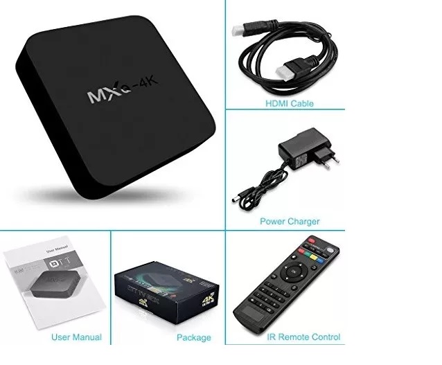 Convertidor TV Box MXQ 4K 8Gb Ram 1Gb Ultra HD Tv a Smart Tv